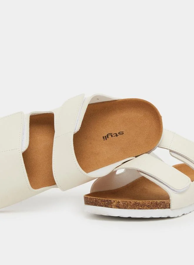 Styli Styli Double Band Slip on Sandals