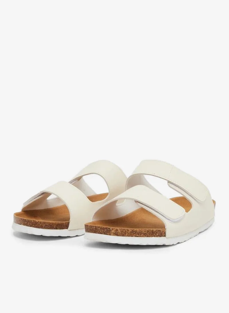 Styli Beige Double Band Slip on Sandals for Men | Best Price UAE
