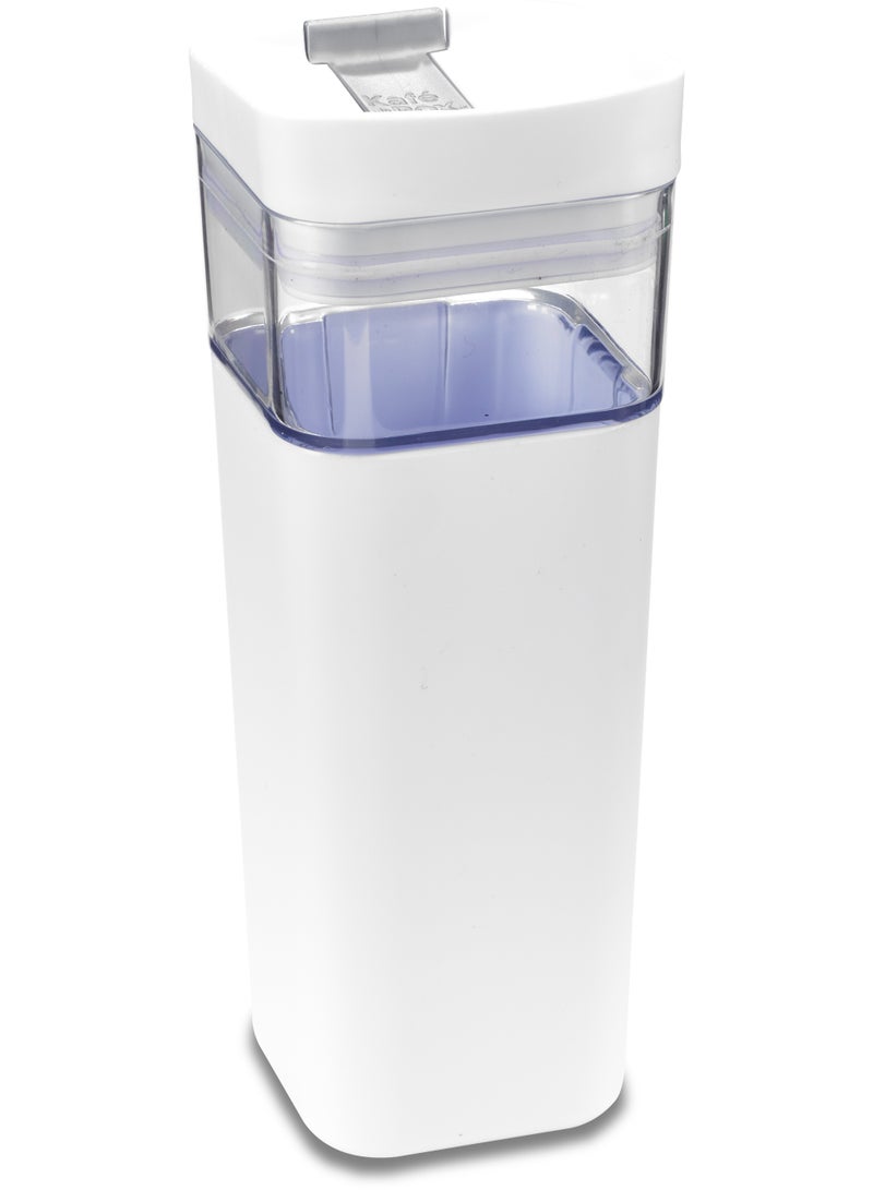 Precidio Kafe in the Box UNIQUE - White | 16 oz/480 ml | Reusable Coffee & Tea Cup | BPA Free | Stylish & Convenient | Dishwasher Safe | Hot/Cold Sleeve | Eco-Friendly - Image 1