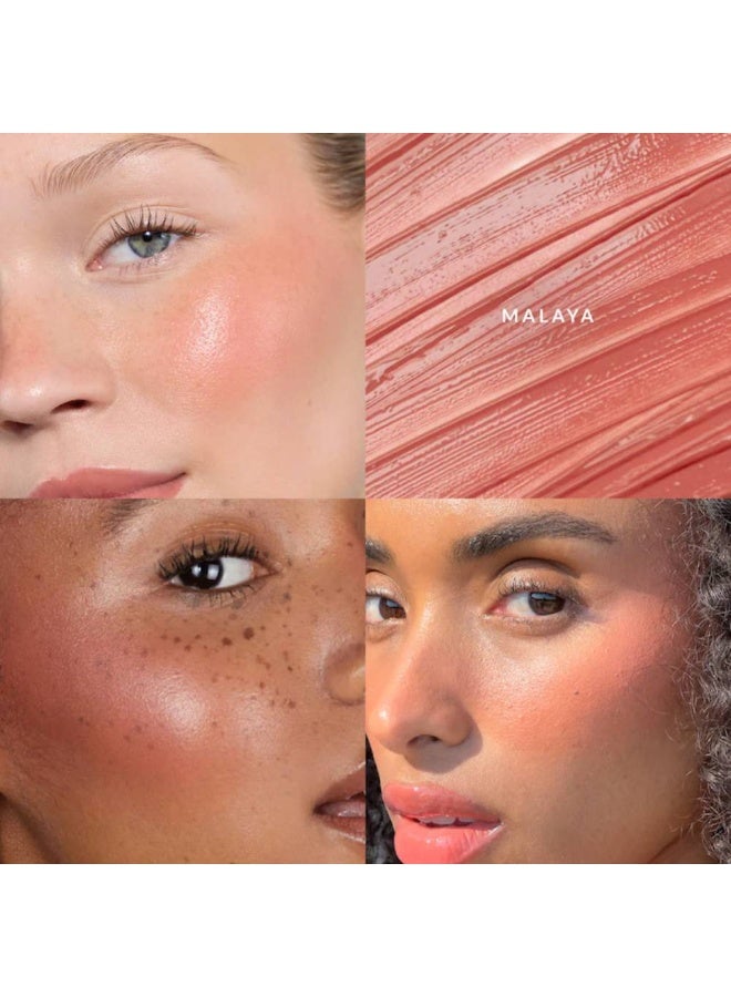 Refy ثنائي أحمر الخدود مع فرشاة وجه ثنائية - Image 3