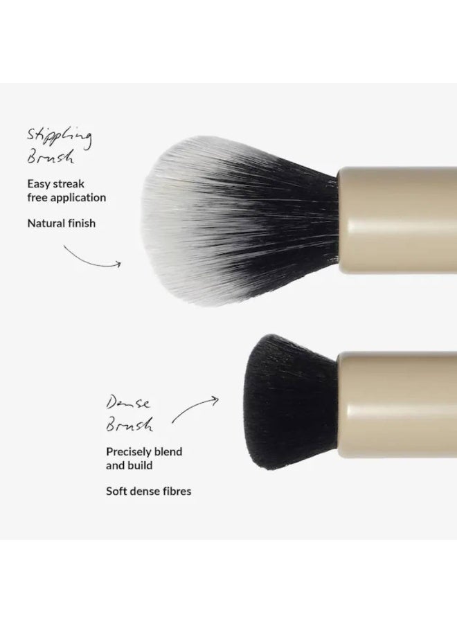 Refy ثنائي أحمر الخدود مع فرشاة وجه ثنائية - Image 5