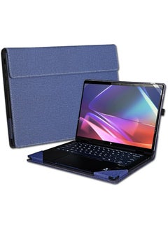 Cover Case Compatible with HP Envy x360 2-in-1 Laptop 14-FA 14z-FA & 14-fc 14t-fc 2024 14 inch, PU Leather Protective Sleeve with Foldable Cooling Bracket