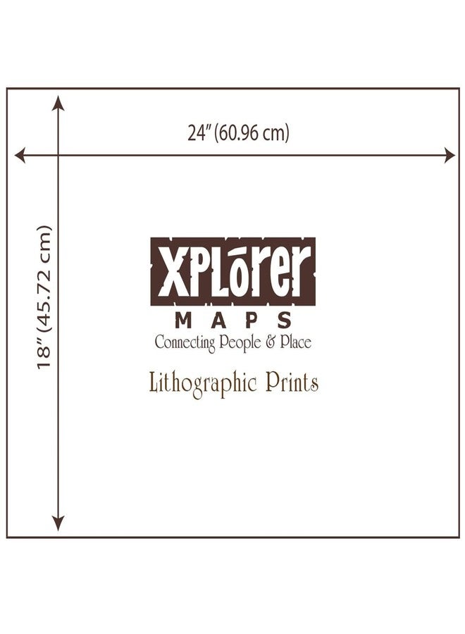 Xplorer Maps Pennsylvania Hand-Drawn Map - 24x18 Vintage-Style Lithographic Print - Made in USA - Image 4