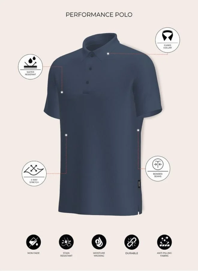 THE BEAR HOUSE  Men's Polo Shirt for Casual & Semi-Formal Wear | Classic Collar Neck T-Shirt | Comfortable, Stylish & Versatile for Office, Travel, Outings & Everyday Use for Men | Best Price UAE