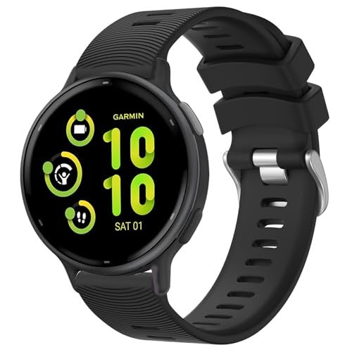 Tobfit 20mm Watch Straps for Amazfit GTS 2 Mini, Amazfit Bip/Bip U/Pro/Lite, Bip S, Amazfit GTS/ 2/2e, Galaxy Watch 4/5/6/7, Boat, Firebolt, Noise and All 20mm Watches(Dark Grey) - Image 5