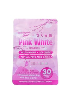 Pink White by Honest Glow Glutathione + Collagen 30 Capsules