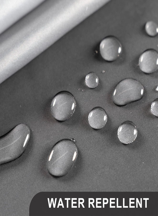 AmazerBath Shower Curtain, Cloth Ombre Black Shower Curtain Set with 12 Hooks, Washable Fabric Black and White Shower Curtain, Rustic Farmhouse Bathroom Shower Curtain, 72x72 Inches - Image 5