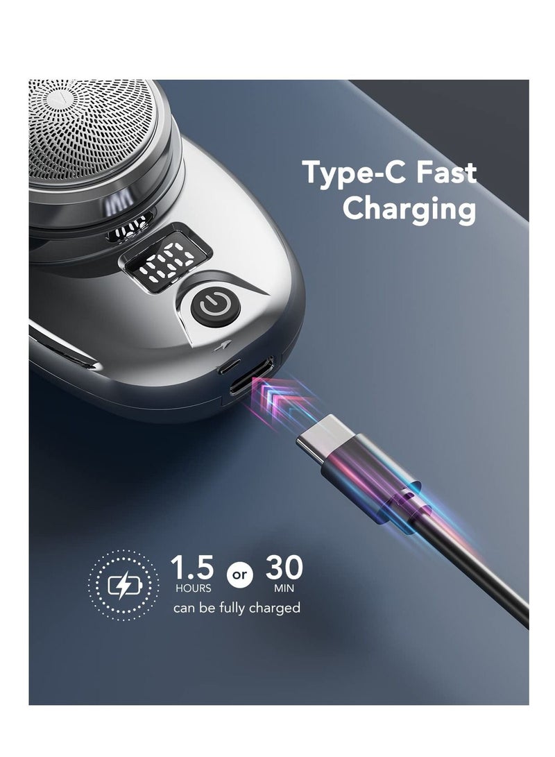 general Mini Electric Razor for Men, New Upgrade Electric Shaver, Pocket Size Portable USB Rechargeable Waterproof Shaver - Image 2