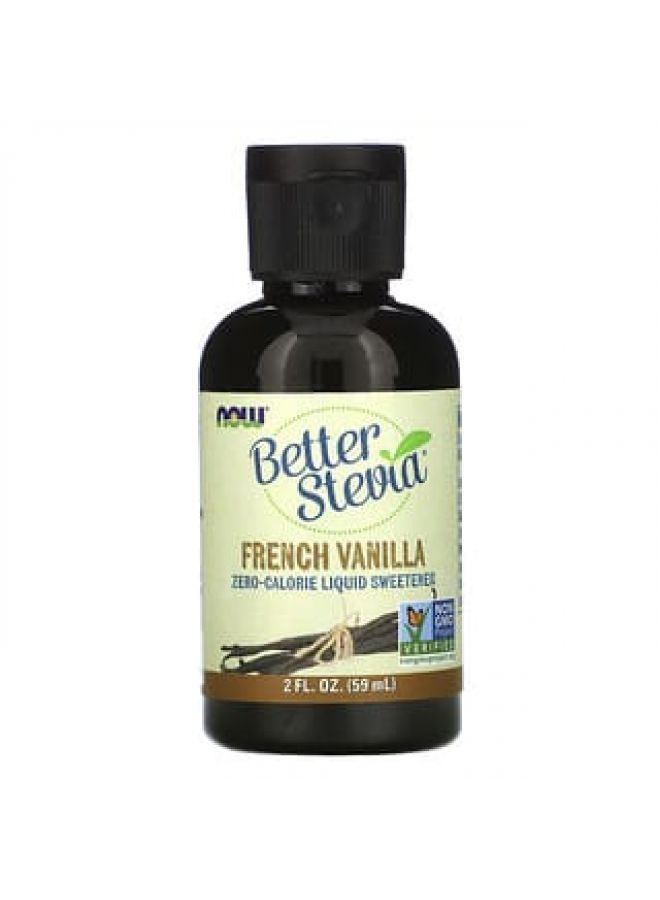 Now Foods NOW Foods, Better Stevia, Zero-Calorie Liquid Sweetener, French Vanilla, 2 fl oz (59 ml) - Image 2