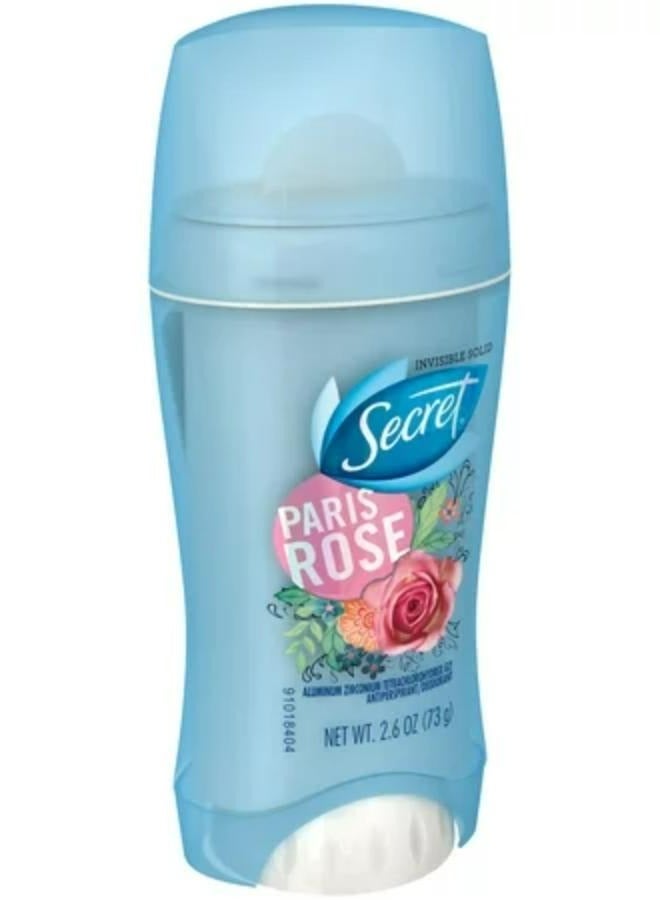 Secret Invisible Solid Antiperspirant and Deodorant, Rose Scent 73 g