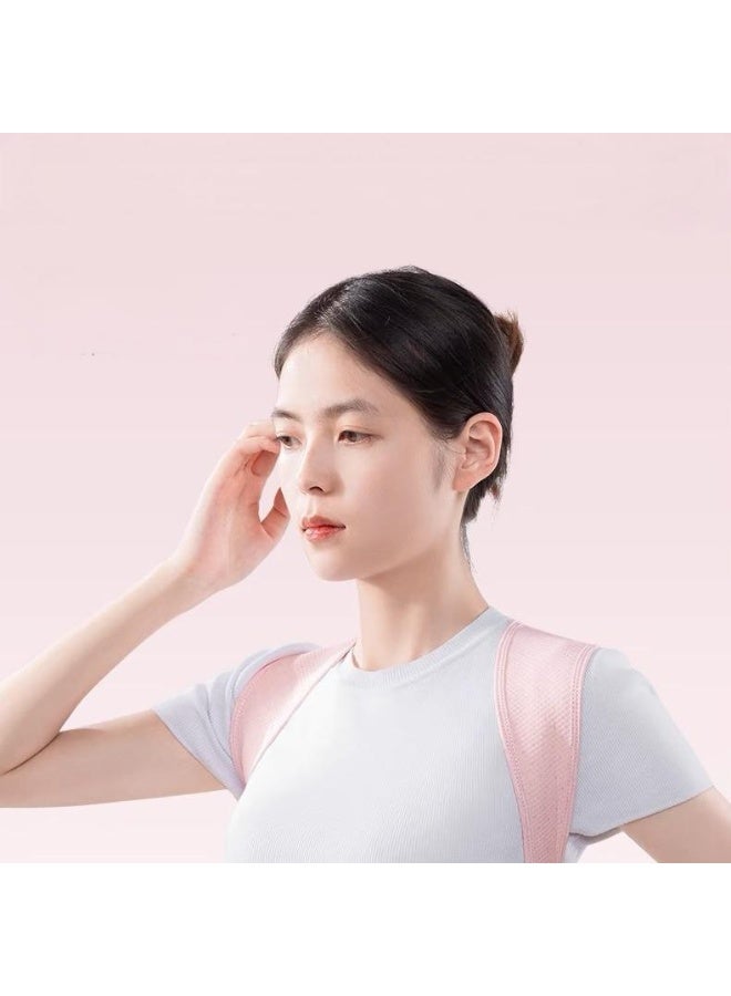 حزام تصحيح وضعية الظهر للجنسين مضاد للتحدب وحزام تصحيح انحراف العمود الفقري قابل للتعديل (وردي مقاس L) - Image 3