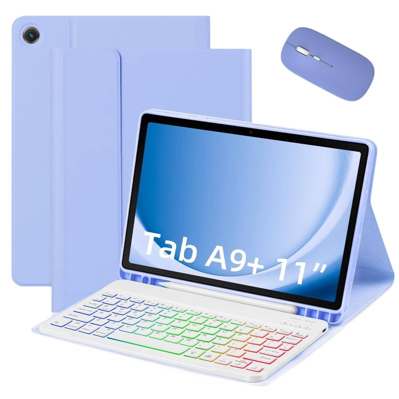 DGG حافظة آيباد متوافقة مع عدة موديلات آيباد باللون بنفسجي باللون البنفسجي iPad - Image 1
