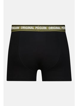 Penguin Men 3 Pack Brand Logo Trunks, Multicolor  - Image 2