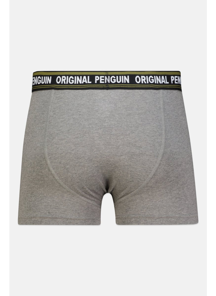 Penguin Men 3 Pack Brand Logo Trunks, Multicolor  - Image 3