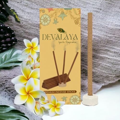Devalaya Arabian Mogra & Mystic Champa Incense Sticks(40 Sticks, Pack of 2), Bambooless Dhoop Sticks, Agarbatti for Pooja, 100% Charcoal-Free, 4-inch Length with Ceramic Strand - Image 3