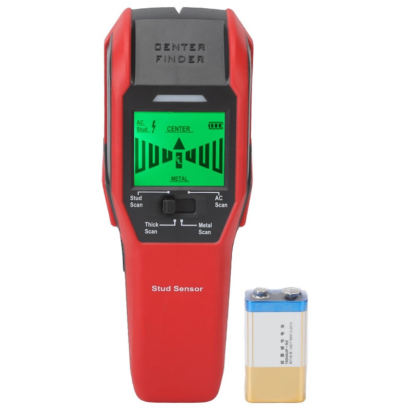 مكشّف المعدن ومكتشف حساسات الإطار (Stud Sensor Finder) وكاشف إلكتروني بإنذار بصوتي للحديد في الجدران المسلحة بالخرسانة والخيوط الفولاذية والخشب UT387C - Image 1
