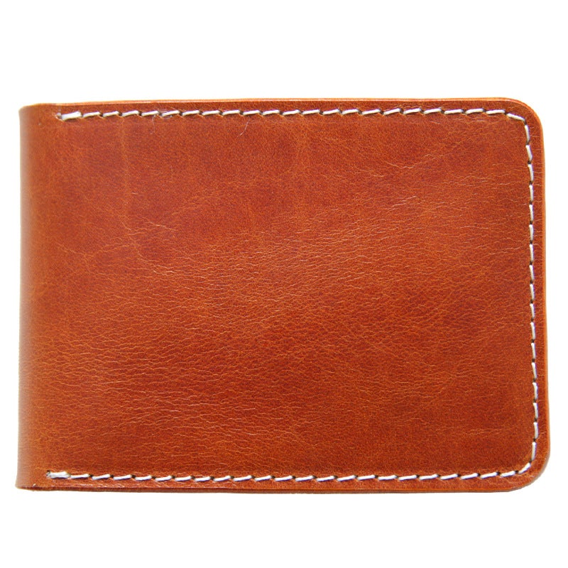 Handmade Italian Vegetable Tanned Cowhide Leather Driver's License Wallet, Multifunctional 2 Fold Card Holder for Men and Women, Minimalist Everyday Carry - Image 4