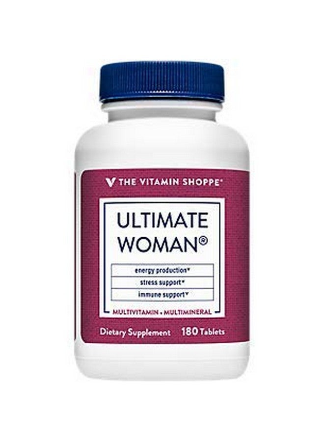 The Vitamin Shoppe Ultimate Woman Multivitamin High Potency Multi With Green Tea Extract Energy & Antioxidant Blend Daily Multimineral Supplement For Optimal Women’S Health (180 Tablets) - Image 2