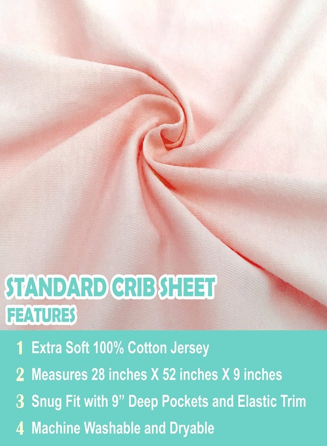 TL Care 100% Natural Cotton Fitted Crib Sheet 52" x 28" - Soft, Breathable, Hypoallergenic & Gentle Toddler Bed Sheet, Blush, Neutral for Boys & Girls - Image 3