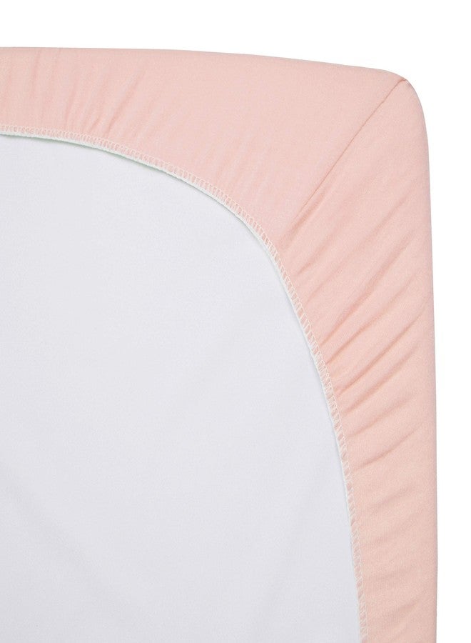 TL Care 100% Natural Cotton Fitted Crib Sheet 52" x 28" - Soft, Breathable, Hypoallergenic & Gentle Toddler Bed Sheet, Blush, Neutral for Boys & Girls - Image 5