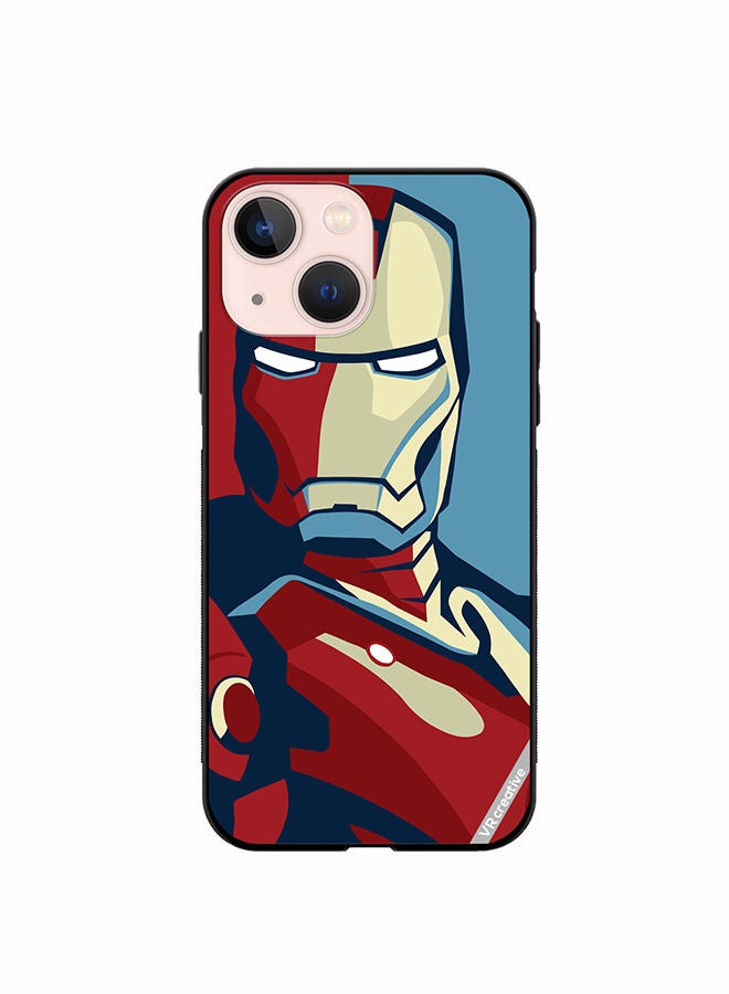 VR CREATIVE Protective Case Cover For Apple iPhone 13 Iron Man Red And Blue Design Multicolour - Image 1