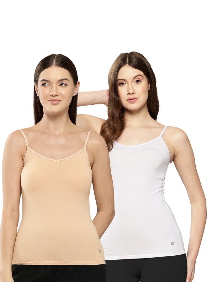 ليدينغ ليدي لانجري نسائي قطن سادة عبوتين - Image 1