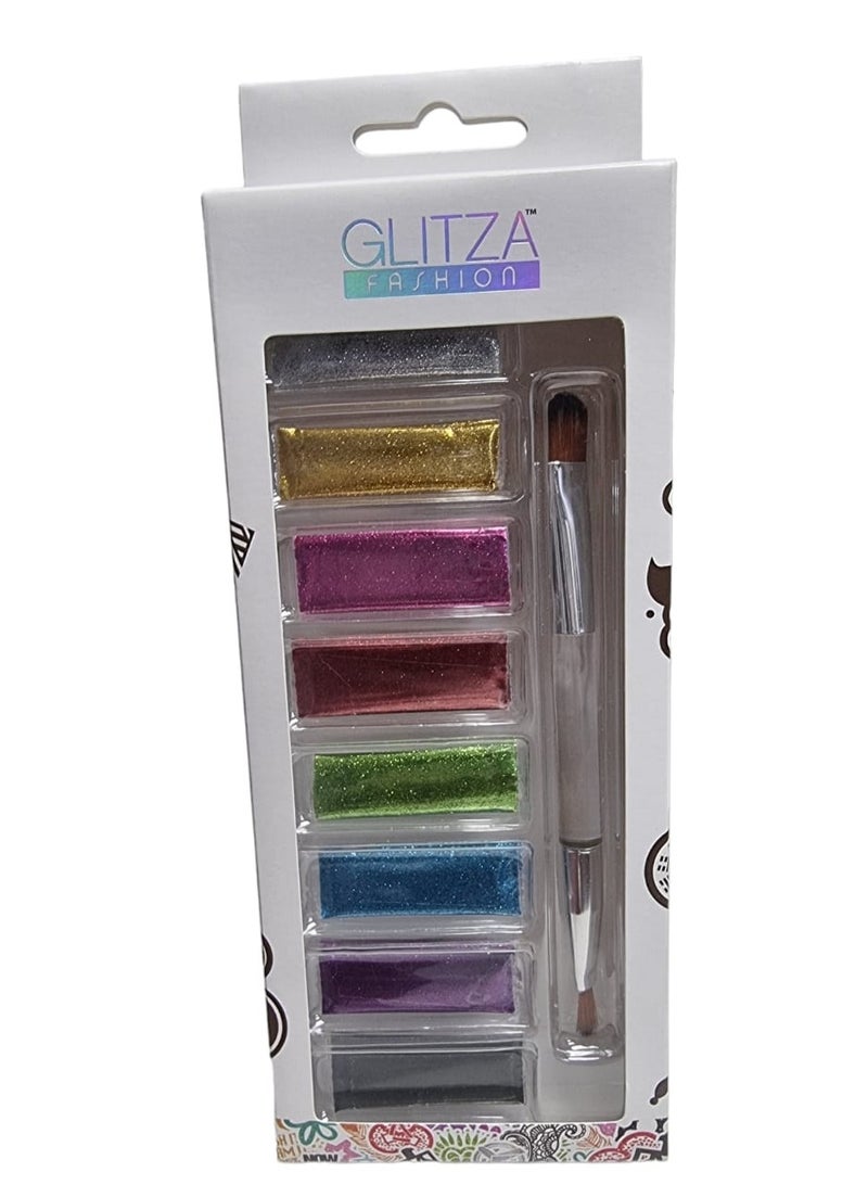 Glitza 7808 Fashion Mica Powder Refill - Pack of 4 - Image 1