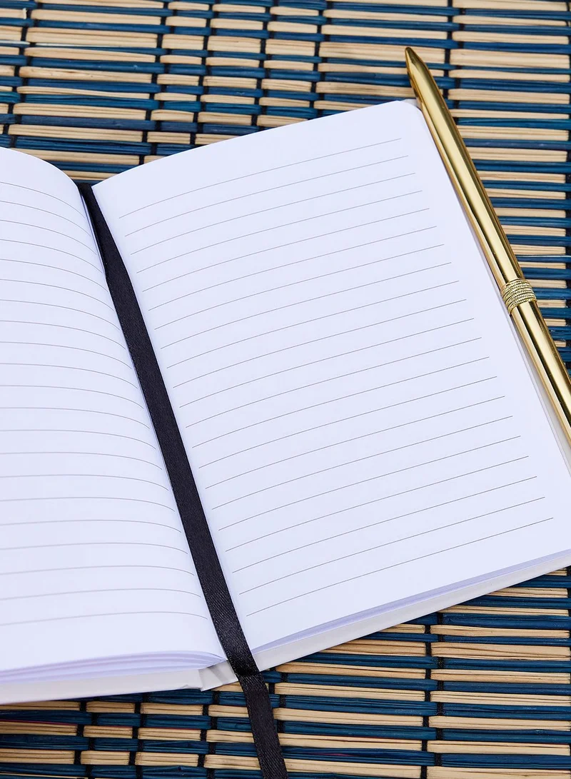 Back to school kit A6 Hardcover Notebook With Metallic Pen