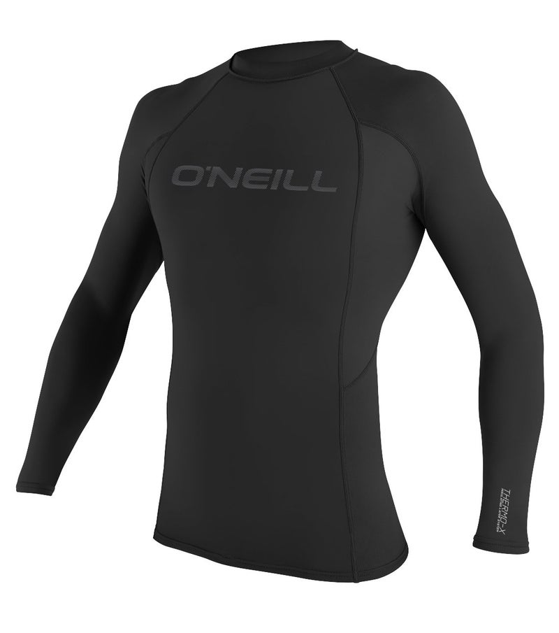O'Neill Wetsuits Men's Thermo-x L/S Crew Rash Guards, Black, Medium US - Image 1
