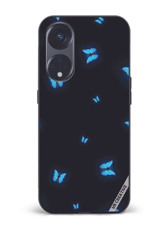 VR CREATIVE Protective Case Cover For Oppo Reno8 T 5G Butterfly Design Multicolour - Image 1