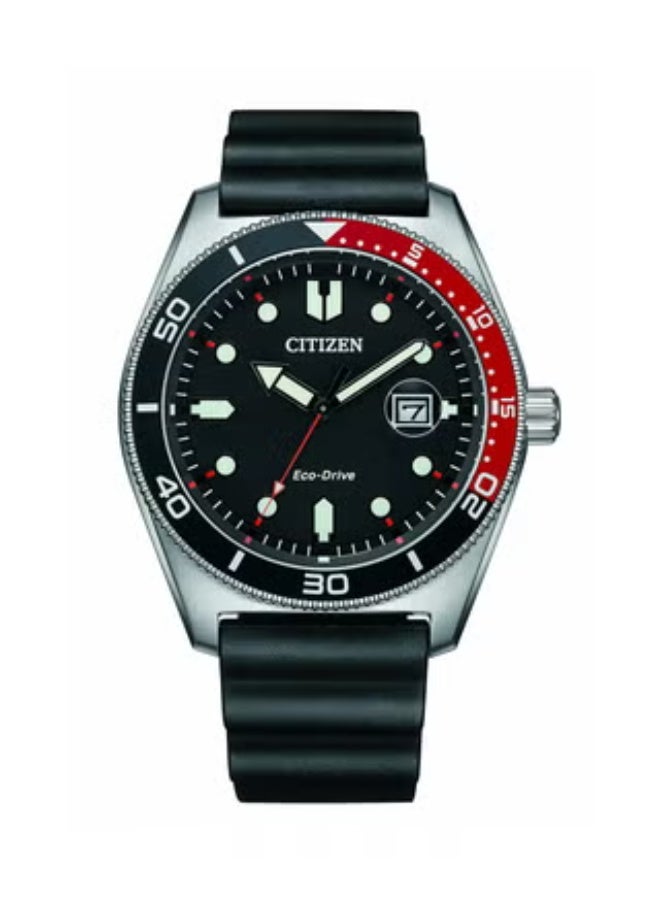 سيتيزن ساعة سيتيزن الرجالية للغوص البحري بتقنية إيكو درايف المصنوعة من الفولاذ المقاوم للصدأ AW1769-10E - Image 1