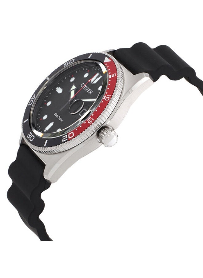 سيتيزن ساعة سيتيزن الرجالية للغوص البحري بتقنية إيكو درايف المصنوعة من الفولاذ المقاوم للصدأ AW1769-10E - Image 2