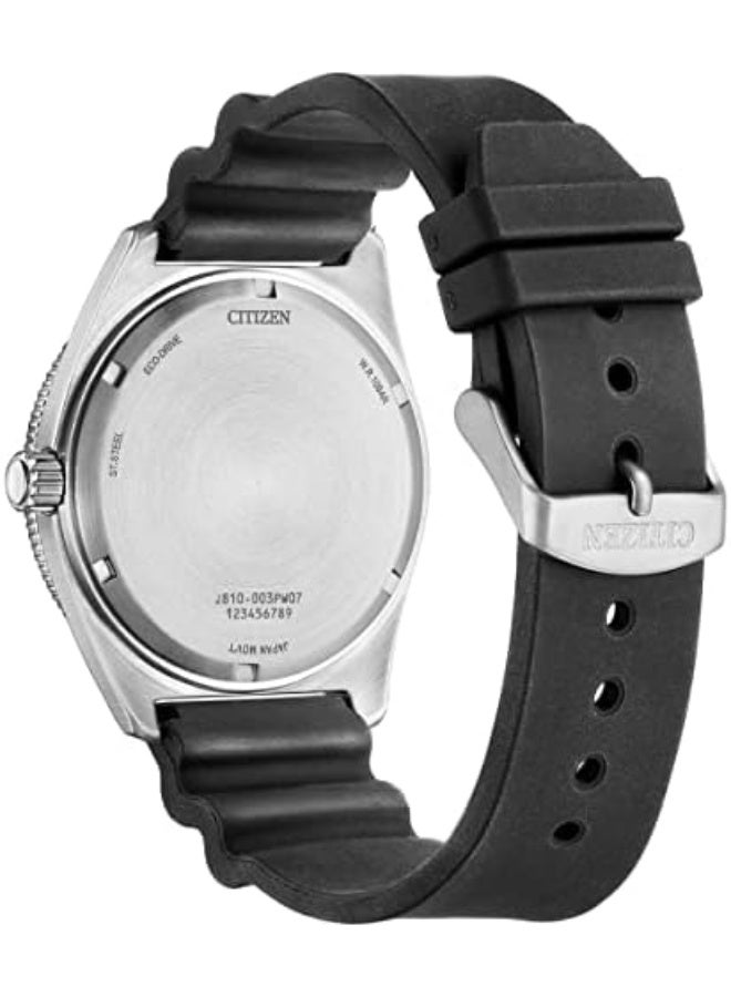 سيتيزن ساعة سيتيزن الرجالية للغوص البحري بتقنية إيكو درايف المصنوعة من الفولاذ المقاوم للصدأ AW1769-10E - Image 3