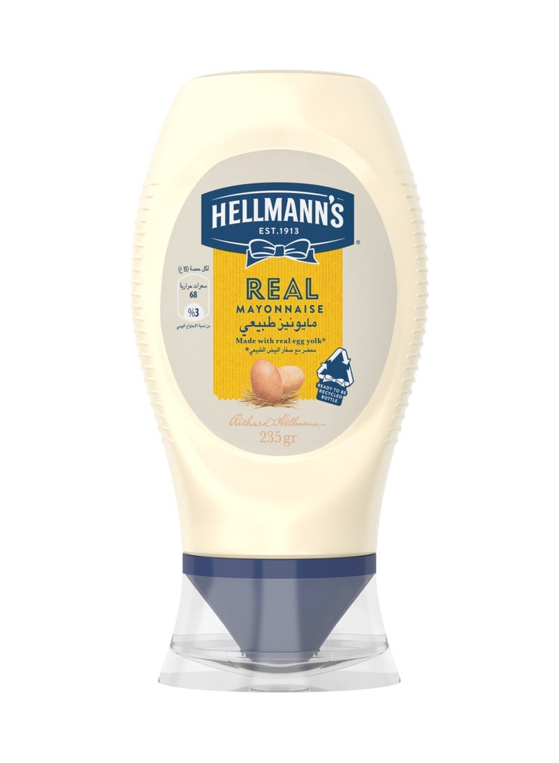 Hellmann's Real Mayonnaise Recycled Plastic Bottle 235g - Image 1
