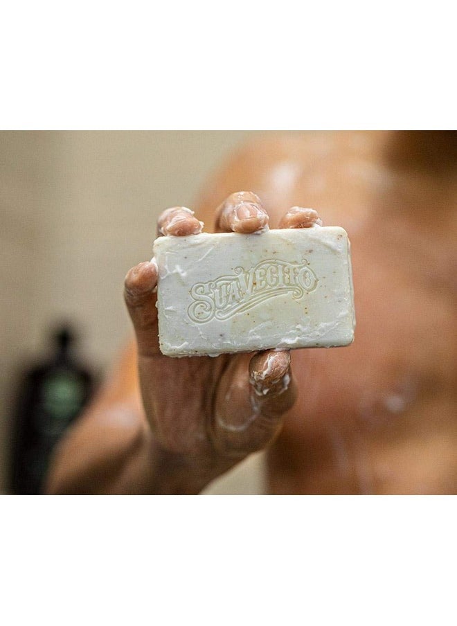 SUAVECITO Body & Hand Soap Bars Moisturizing Masculine Whiskey Bar Fragrance 6 Oz 3 Pack  - Image 5