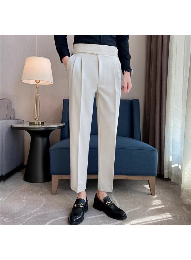 Shougu Men's Fashionable Casual Business Suit Pants 