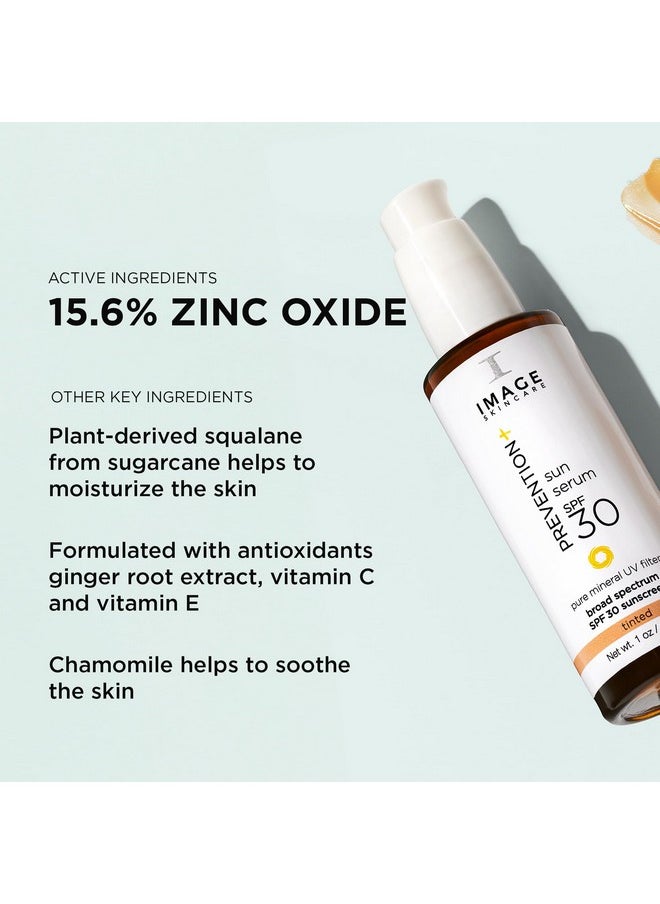 Image - Skincare Prevention+ Sun Serum Spf 30 Mineral Sunscreen For Face Non Comedogenic Wear Under Makeup Perfect Travel Size 1.0 Oz - Image 1