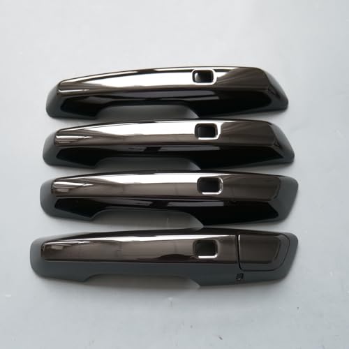 ZiWen Chrome Gloss Black Carbon Fiber Sport Door Handle Cover Trim for Chevy Traverse Equinox Blazer EV 2025 2026 Prologue Gloss Black - Image 1