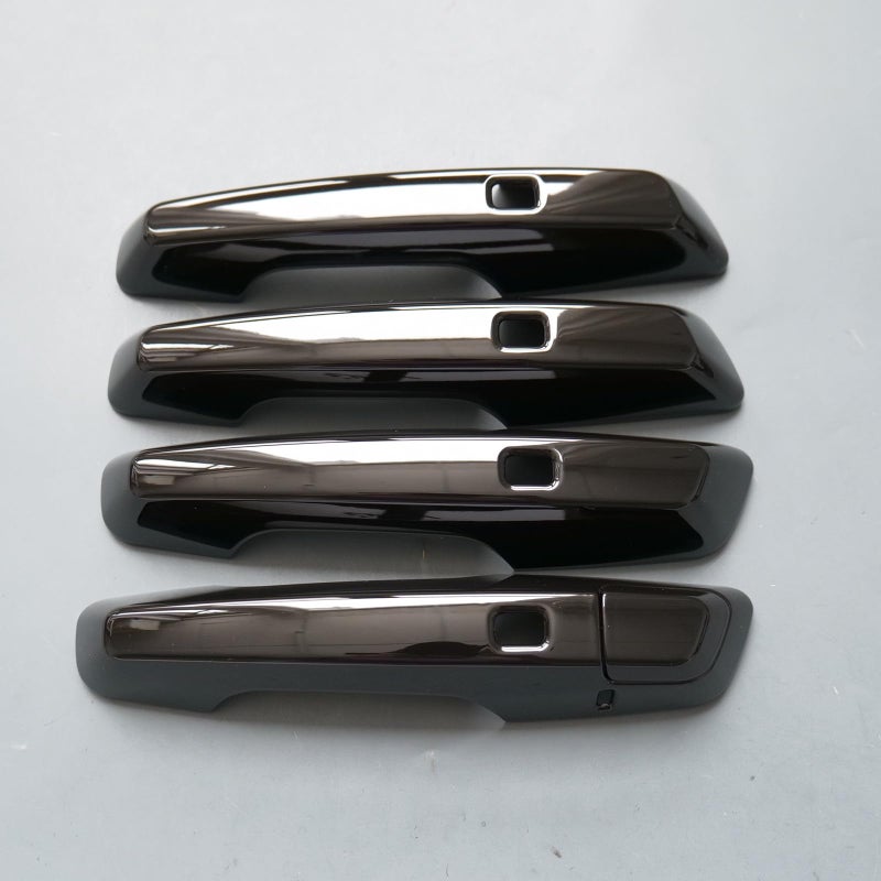 ZiWen Chrome Gloss Black Carbon Fiber Sport Door Handle Cover Trim for Chevy Traverse Equinox Blazer EV 2025 2026 Prologue Gloss Black - Image 2