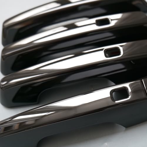ZiWen Chrome Gloss Black Carbon Fiber Sport Door Handle Cover Trim for Chevy Traverse Equinox Blazer EV 2025 2026 Prologue Gloss Black - Image 3