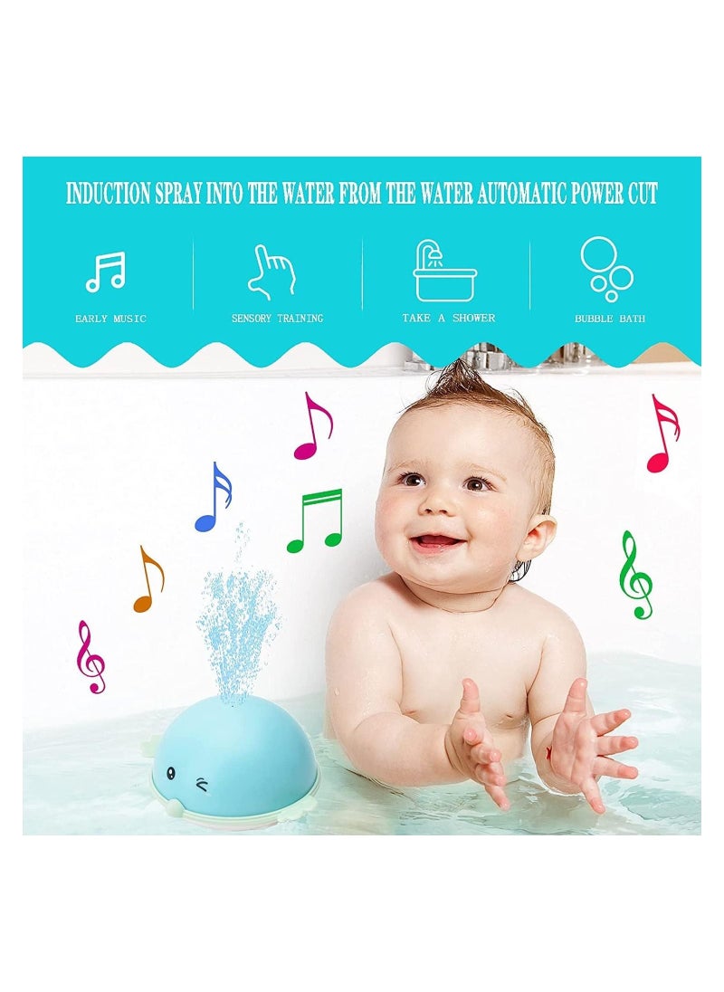 SYOSI - Baby Bath Toy, Colorful LED Light with Music Bath Toy, Induction Spray Water Toy, Sprinkler Bathtub Toys for Toddlers Infant Kids, Fun Bath Time Tub Toy, Babies Fall in Love with Bath - Image 1