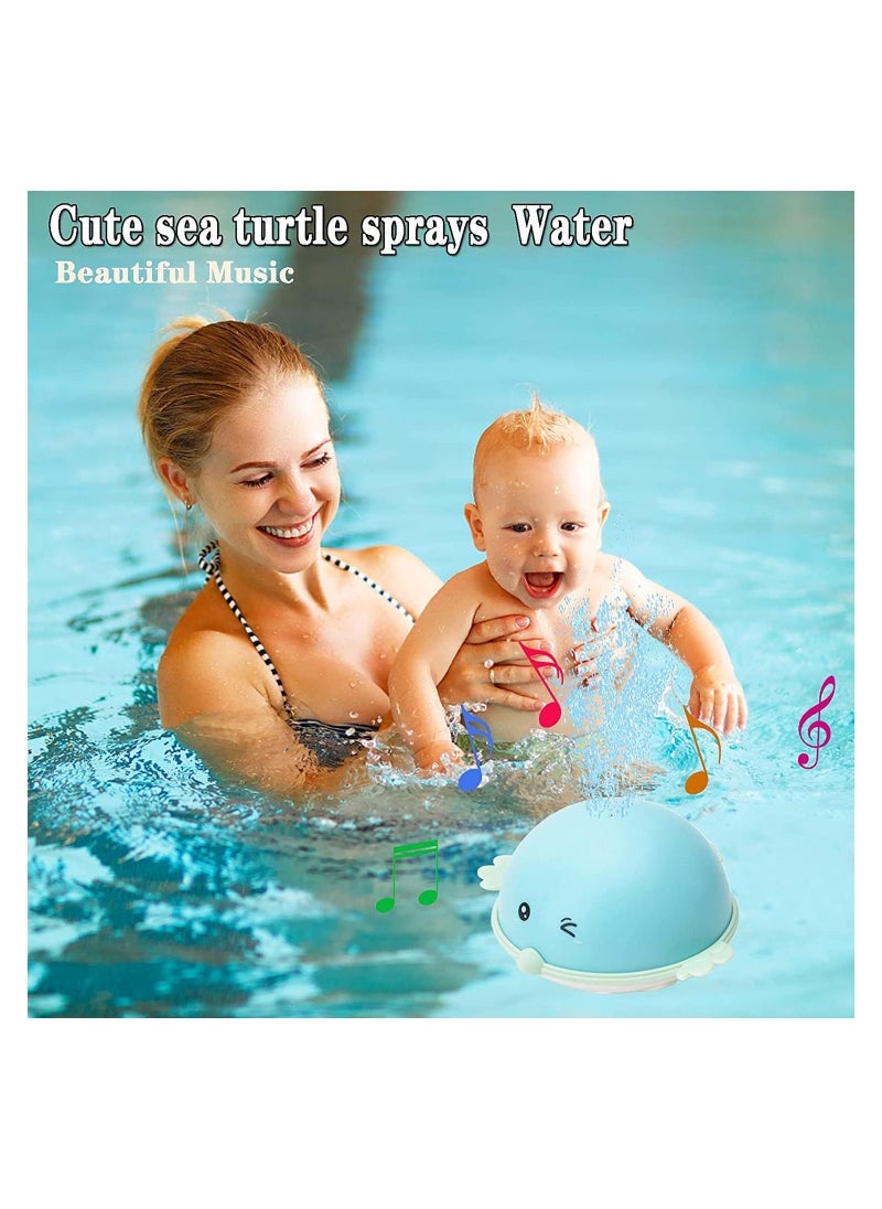 SYOSI - Baby Bath Toy, Colorful LED Light with Music Bath Toy, Induction Spray Water Toy, Sprinkler Bathtub Toys for Toddlers Infant Kids, Fun Bath Time Tub Toy, Babies Fall in Love with Bath - Image 1