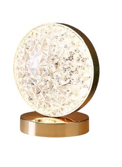 DIGI CORE Ramadan Lamp, Touch Control, 3 Colors, Rechargeable Table Lamp with Metal Base, Decorative Small Acrylic Night Light, Crystal Table Lamp for Ramadan Decorative Lighting 