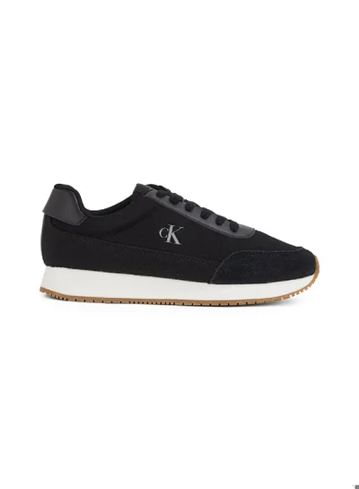 Calvin Klein Jeans Retro Low Lace Up Canvas Runner Sneakers