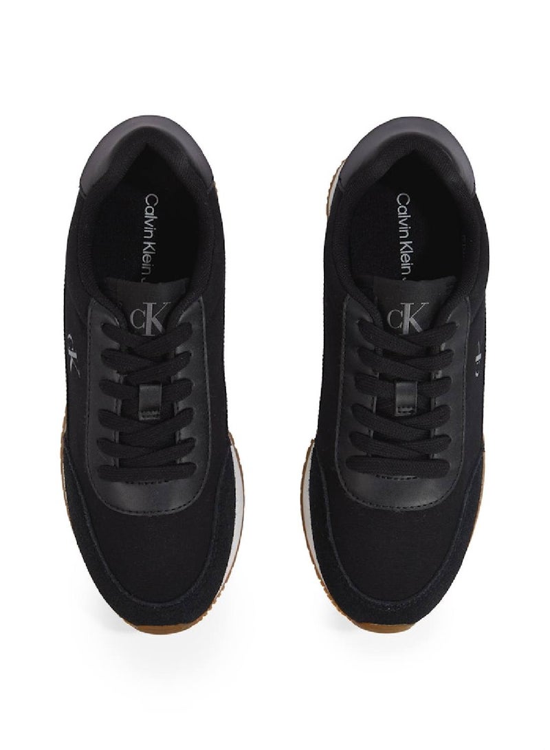Calvin Klein Jeans Retro Low Lace Up Canvas Runner Sneakers  - Image 4