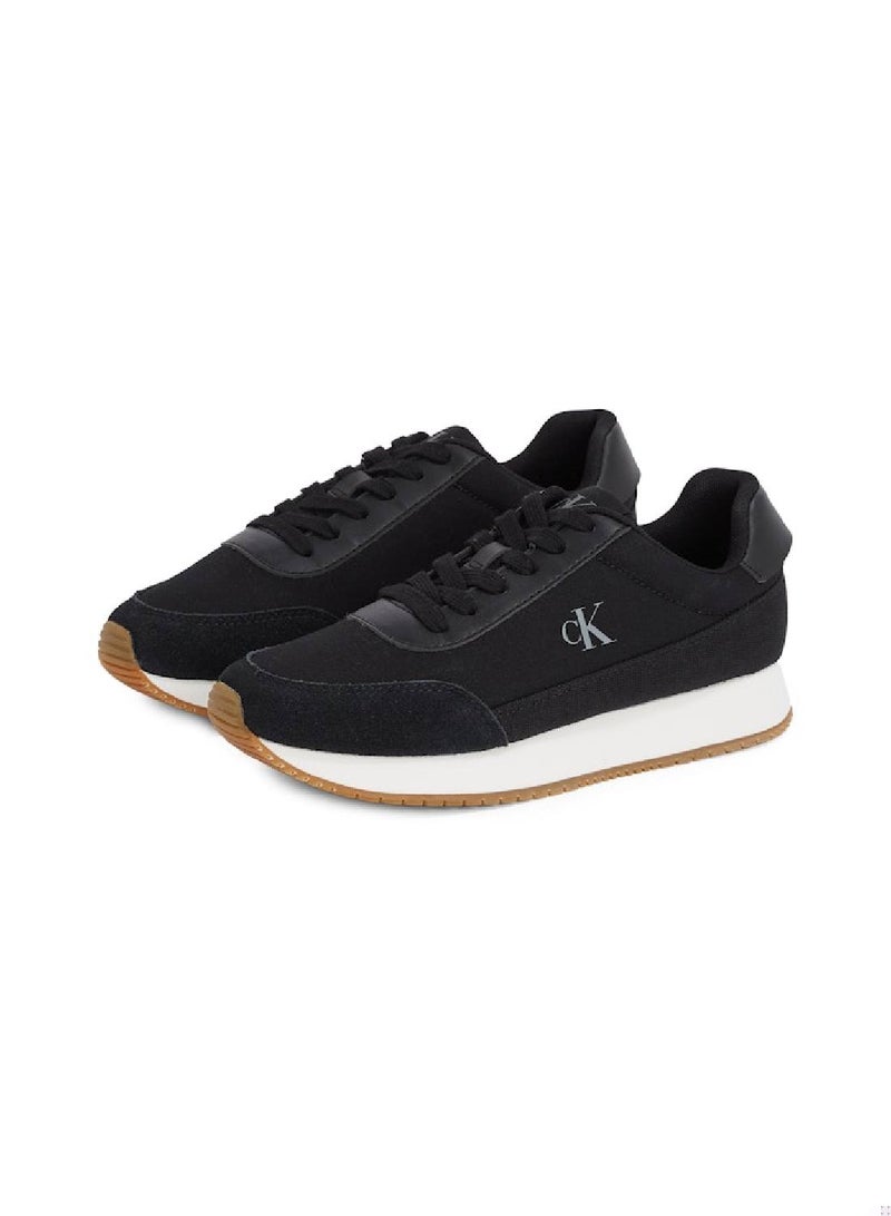 Calvin Klein Jeans Retro Low Lace Up Canvas Runner Sneakers  - Image 2