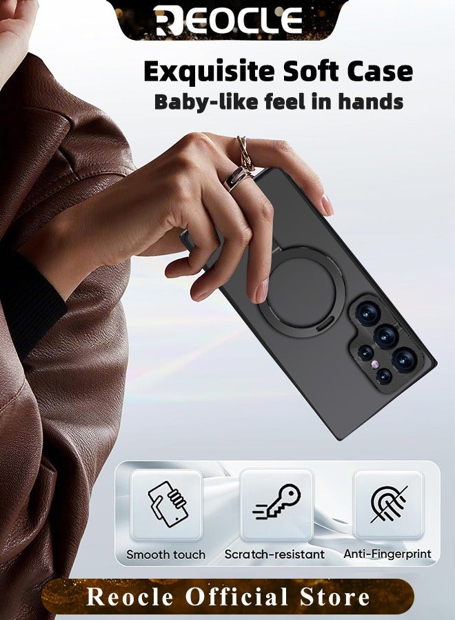 ريوكل حافظة هاتف مغناطيسية بإطار معدني مزدوج الجوانب مع حامل Magsafe غير مرئي لهاتف Samsung S23 S22 Ultra - Image 5