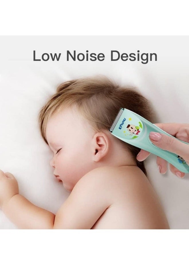 ENSSU Quiet baby Hair Clippers, Safety kids Hair Trimmers,Silent Chargeable Cordless Professional Hair Clipper for Baby kids Children infant - Image 2