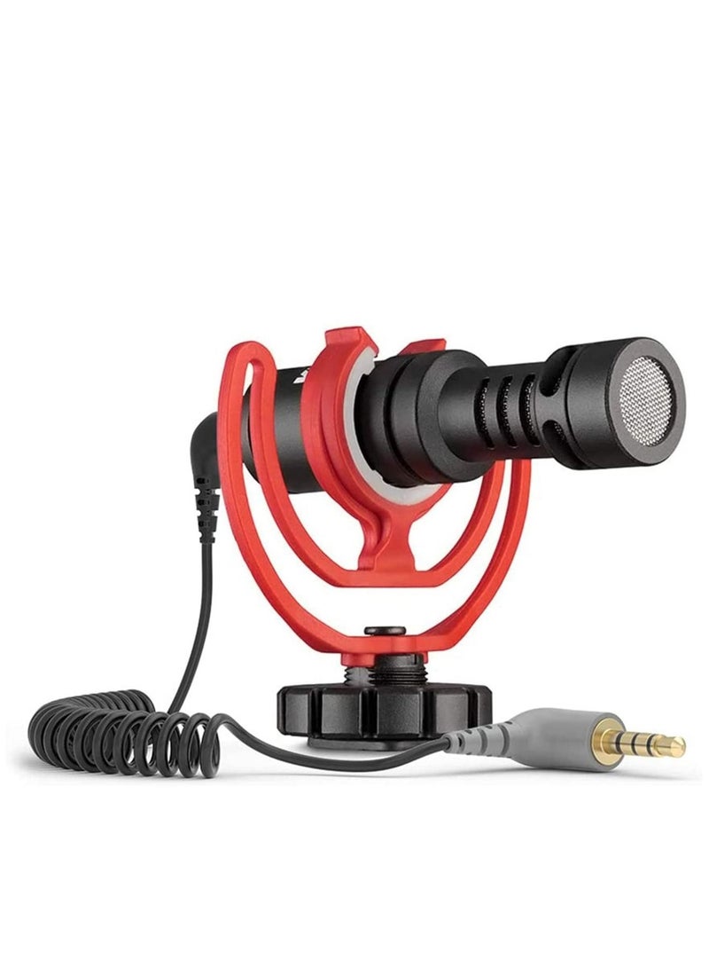 Adapter Cable, Microphone Patch, 1/8 Male Coiled Right Angle Mic Cord Compatible, Smartphone, Tablets with Rode SC7, VideoMic, BOYA, and More External Mic  - Image 3