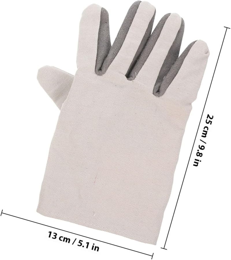 Heavy Duty Cowhide Welding Gloves Composite Wear Resistant Labor Protective Gloves for Men Women Random Color - Image 3